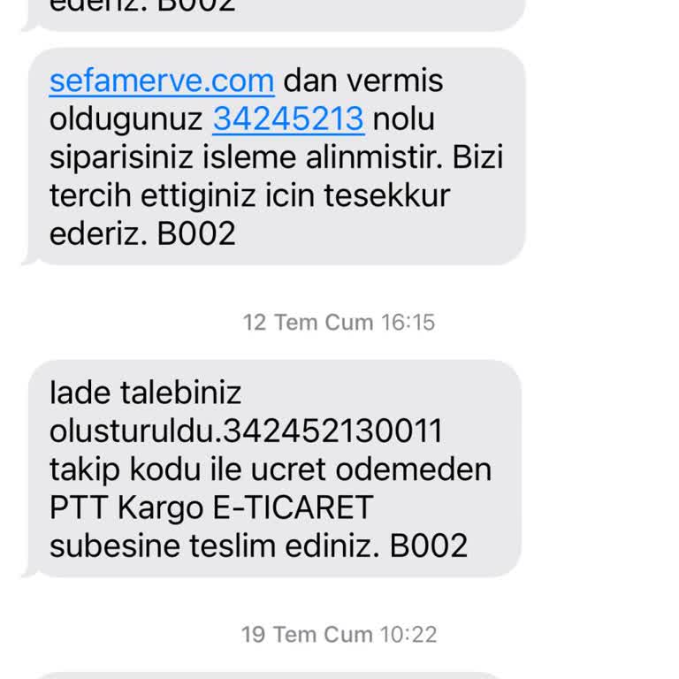 Sefamerve İade İşlemlerinde Yaşanan Sorunlar