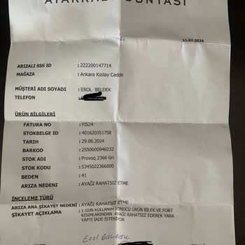 Ayakkabı Dünyası İade Kabul Etmiyor