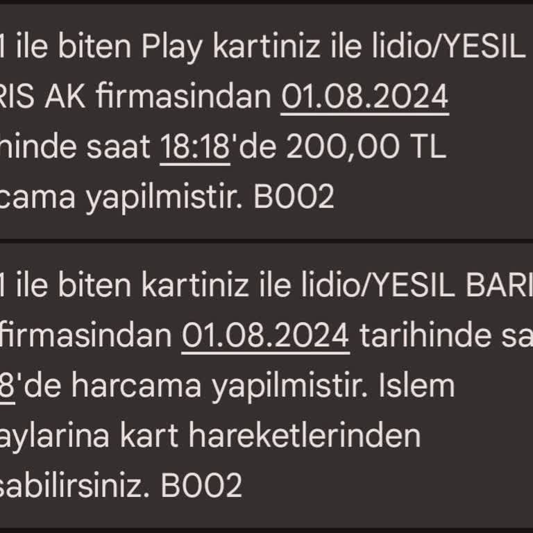 Lidio Üzerinden Bilinmeyen 200 TL Kesintisi