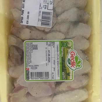 Gimsa'dan Alınan Gedik Piliç Marka Kanat Bozuk