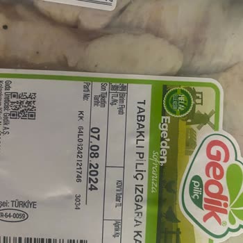 Gimsa'dan Alınan Gedik Piliç Marka Kanat Bozuk