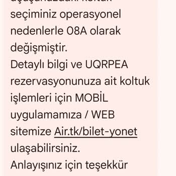 THY Den Bileti Alırken Boşuna Koltuk Seçimi Yapmayın