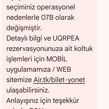 THY Den Bileti Alırken Boşuna Koltuk Seçimi Yapmayın