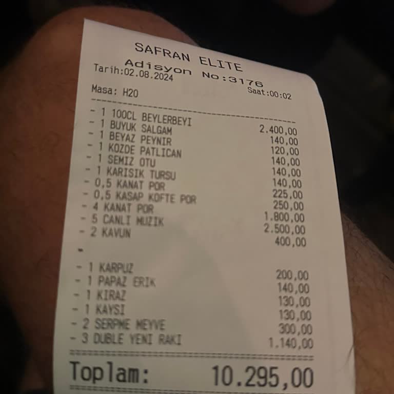 Mey İçki Yanıltıcı Ücret Bilgisi Ve Fahiş Hesap Şoku
