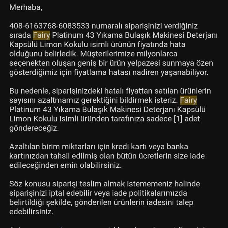 Amazon Para İadesi Yapmıyor