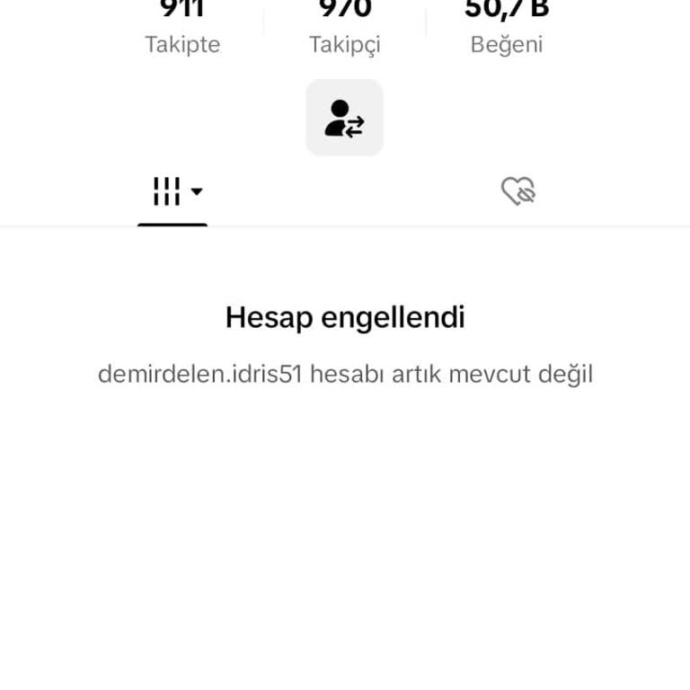 TikTok Tik Hesabım Engelli