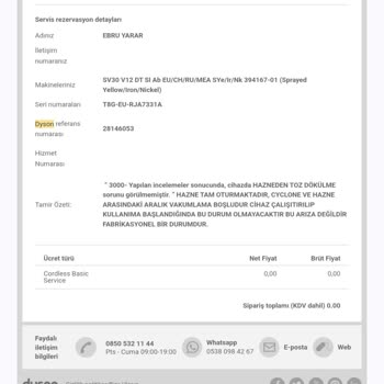 Dyson V12 Toz Haznesi Kapanmıyor