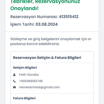 Tatilbudur Fazla Ödeme Alma