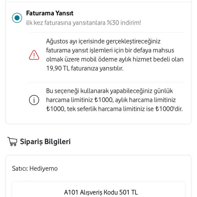 Vodafone Hediye Çeki Sorunu Ve Taahhüt İhlali