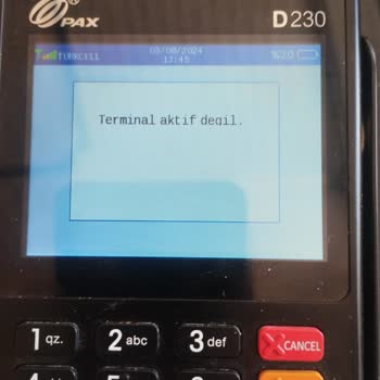 Ödeal Terminal Aktif Değil