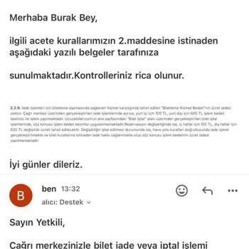 Ucuzabilet Haksız İşlem Ücreti Talebi