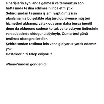 Vivense Sipariş Teslimatında Yaşanan Sorunlar Ve İletişim Eksikliği
