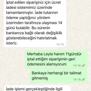 Zara Para İademi Yapmıyor