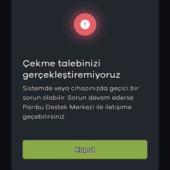 Paribu Lütfen Bu Sorunu Hızlı Bir Şekilde Çözün