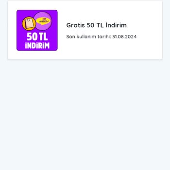 Kazandırio Gratis 50 TL Kodum Kullanamıyorum