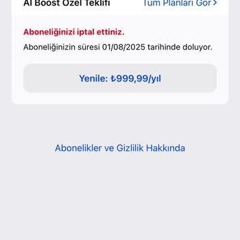 Aİ Boost Abonelik Ücreti Şoku: Kullanmadığım Uygulama İçin 999 TL Kesildi
