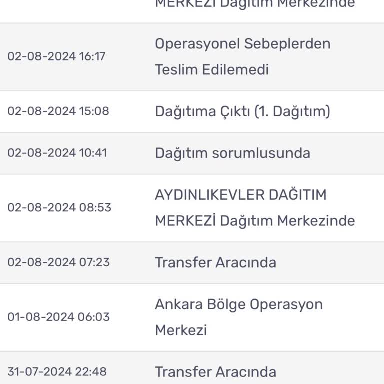 Kargom Sende Ürünleri Teslim Etmiyor