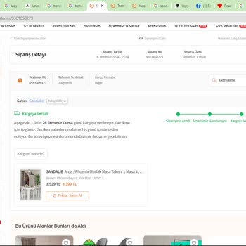 Sandalie Firması 1 Aydır Ürünümü Teslim Etmiyor