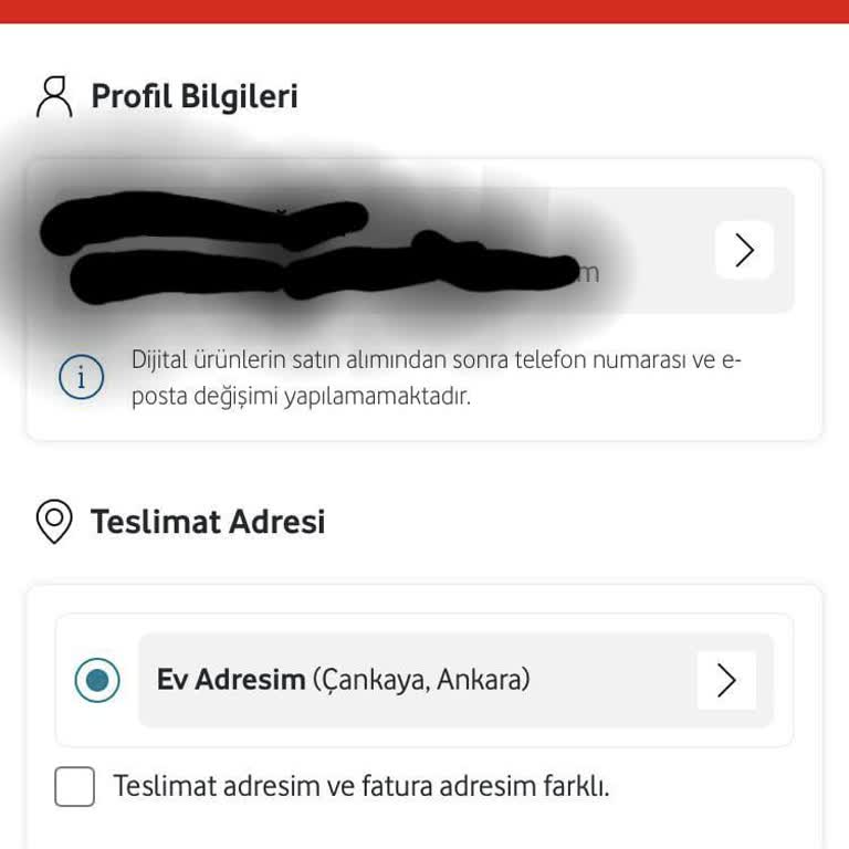 Vodafone Hediye Çeki Kullanım Sorunu