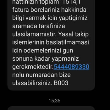 Vodafone'dan Haksız Yasal Takip Uyarısı