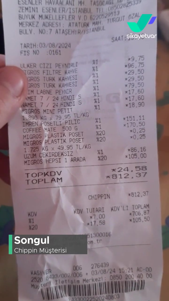 Chippin'le Ödeme Yapıldı, Kayıtlı Kartımdan Kesildi videonun kapak resmi