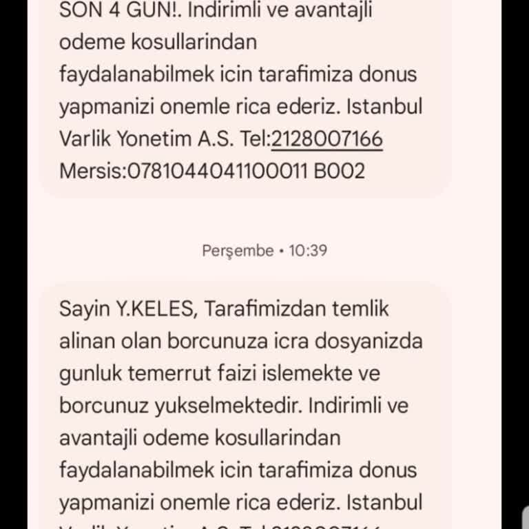 İstanbul Varlık Yönetim Yanlış Bilgilendirme Ve Borç Artışı