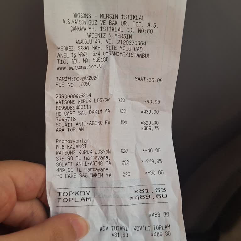 Watsons Çalışanının Saygısız Tavrı