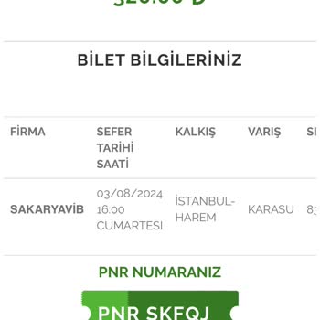 Vib Turizm Sakarya VİB Turizm Müşteri Hizm. Ulaşım Sorunu Değişim Yerine Yeni Bilet Alımı