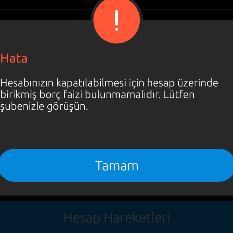 Yapı Kredi Bankası Vadesiz Hesabı Kapatamama Sorunu
