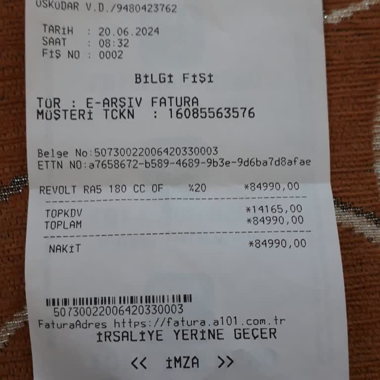 A101 Volta Marka Atv Motorum Başka Şahsa Verildi