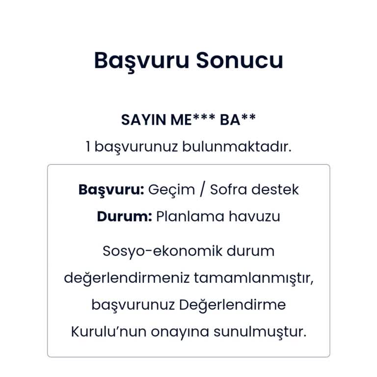 İBB Sofra Desteği Başvurusunda Hayal Kırıklığı