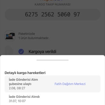 Hepsijet Kargo Teslim Edememe Problemi