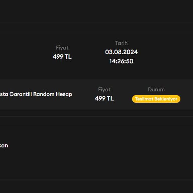 Valoskin.com Üzerinden Aldığım Random Hesap Elime Ulaşmadı