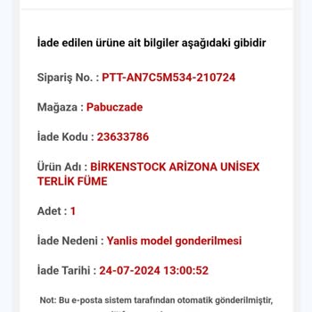 Epttavm'de İade Süreci Ve Yanlış Ürün Problemi