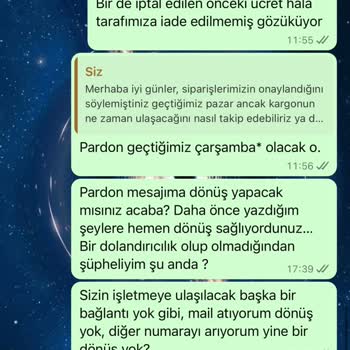 Maliav Butik (instagram: maliavdesign) Maliav Butik'te Sipariş Ve Güven Sorunları