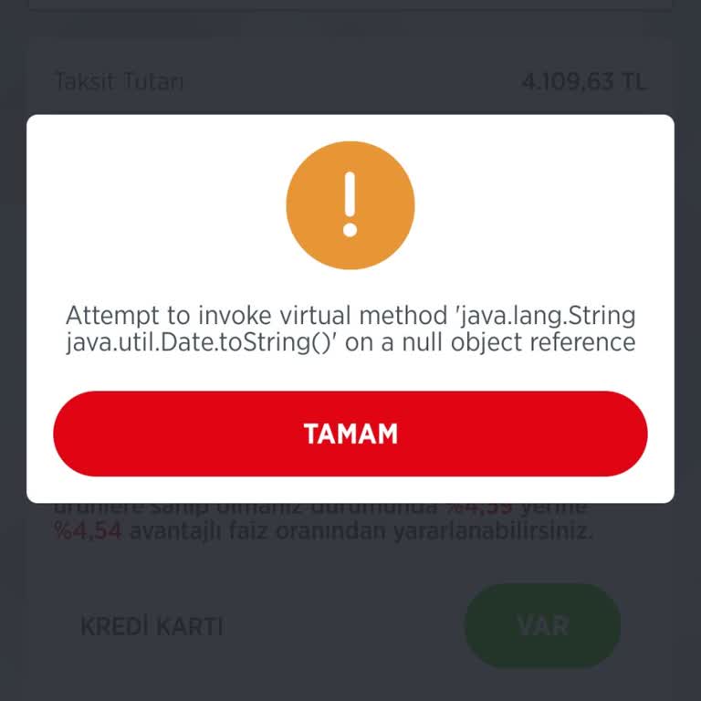 Ziraat Bankası Dijital Kredi Hatası