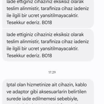 Superonline İade Edilen Cihazın Seri Numarası Sorunu Ve Haksız Ücret Talebi