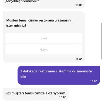 GetirYemek Sipariş İptal Edilmedi
