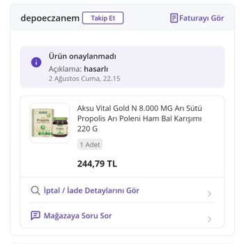 N11 Depoeczanem Fiyatı Arttırmak İçin Sipariş İptal Etti Göndermiyor