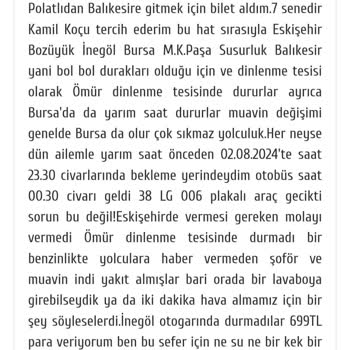 Kamil Koç Muavin Ve Şoförü