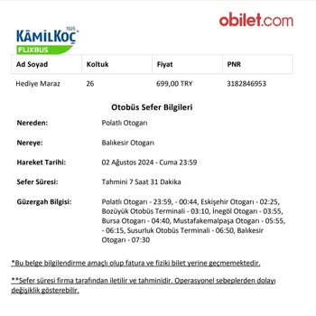 Kamil Koç Muavin Ve Şoförü