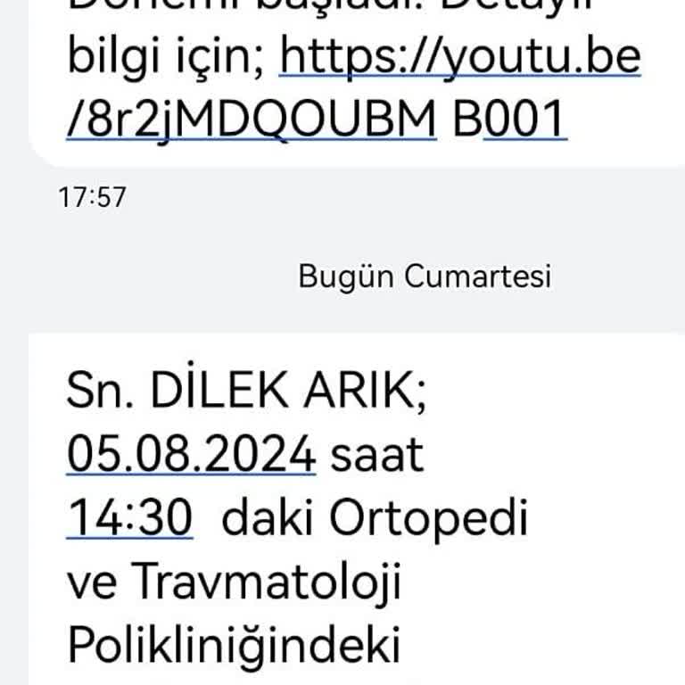 Kayseri Şehir Hastanesi Ortopedi Bölümü Randevu İptali