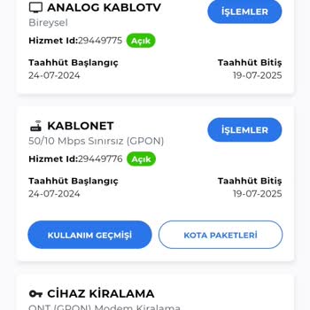 Kablo Net İnternet Hizmeti Vermiyor