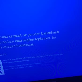 Monster Notebook Mavi Ekran Sorunu