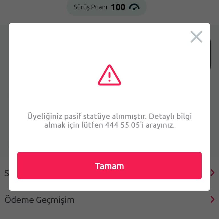 TikTak Kirala Hesap Pasif Alınmış