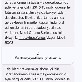 Vodafone Haksız Yere Kesilen Ücret İadesi Talebi