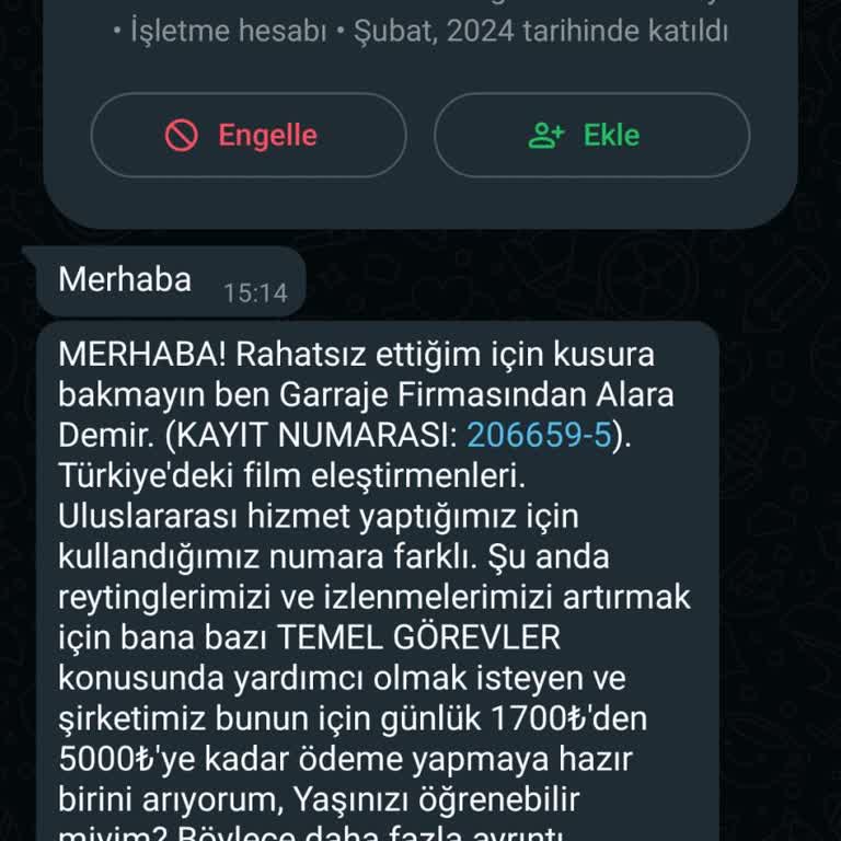 Telegram Görev Yap Para Kazan Hakkında Hiçbir Sorumluluk Kabul Etmiyorum