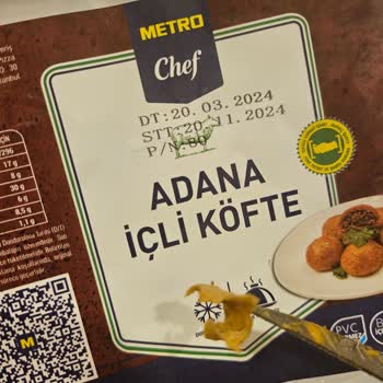Metro Grossmarket Metro Chef İçli Köftede Beklenmedik Plastik Parça