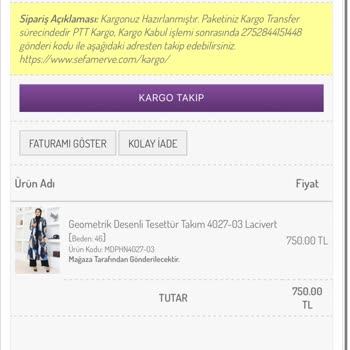 Sefamerve Sipariş Teslimat Sürecinde Yaşanan Sorunlar