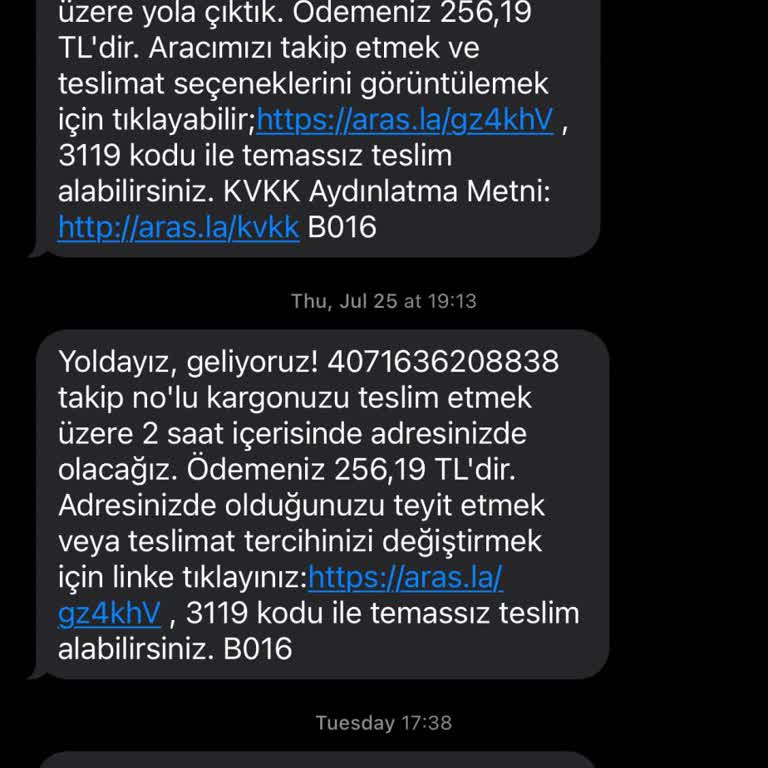 Aras Kargo Yakın Mesafeye Fahiş Gönderi Ücreti